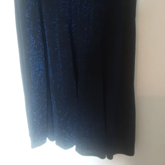 Torrid Blue Glitter Slinky Dress Sz 00/ Large - Picture 8 of 14